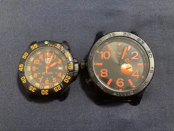 루미녹스 nixon 종합 손목시계 오렌지 블랙 3050