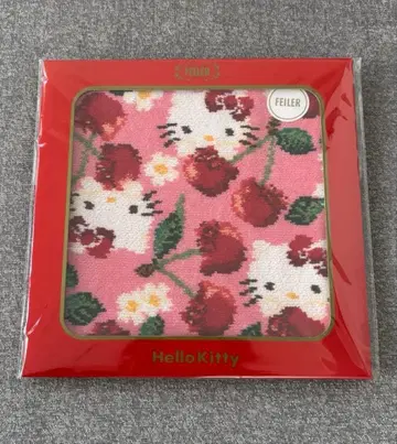 페이 페이 키티 손수건 산리오 콜라보 헬로키티 체리