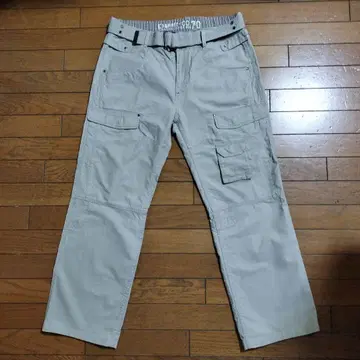 ESPRIT 그레이 카고 팬츠 벨트 포함