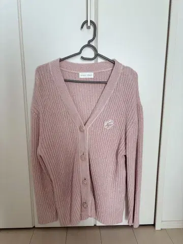 SNIDEL HOME 핑크 리브 가디건