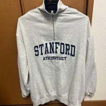 INGNI 스탠포드 하프 지퍼 맨투맨 M