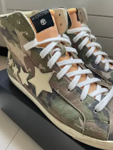 HYDROGEN 하이드로겐 카모 패턴 하이컷 28.5