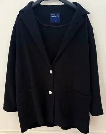 휴먼 우먼 테일러드 자켓 네이비