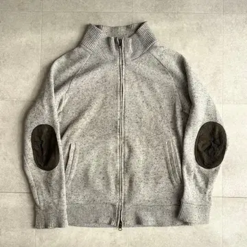 Foxfire 엘보 패치 그레이 드라이버 니트