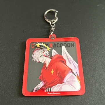 CRAZY RACCOON 프레임 키체인
