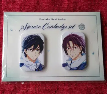 Free! 스퀘어 캔뱃지 세트 하루카 린 나나세 하루카 마츠오카 린