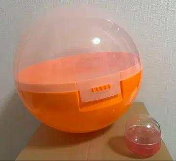 거대 가챠 빈 캡슐 오렌지