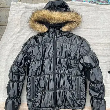 y2k JENNI 블랙 다운 자켓 퍼 포함