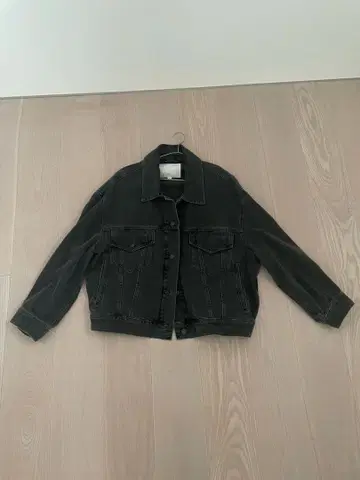 COS 블랙 데님 자켓 짧은 기장