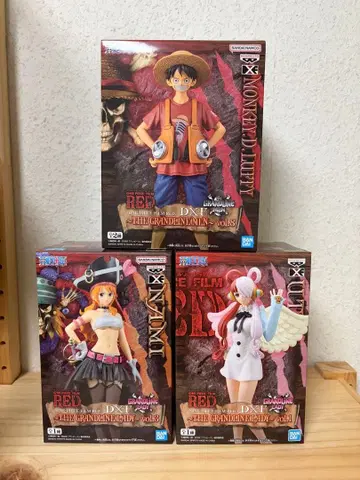[레어] ONE PIECE RED 피규어 3체 세트