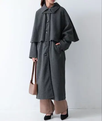 and it. 2WAY 케이프 코트 M 그레이