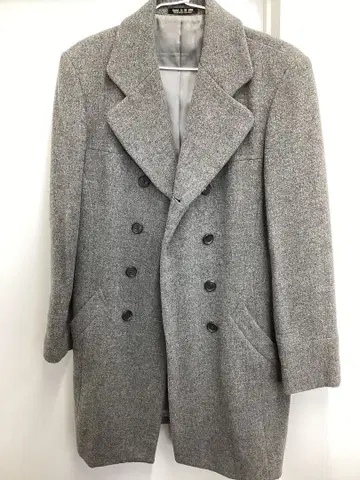 COMME CA DU MODE 그레이 더블 브레스트 코트