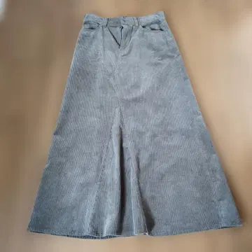 스픽 앤 스팬 카키 코듀로이 플레어 스커트