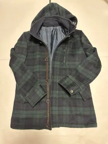 필드/드림 체크 무늬 더플 코트 L