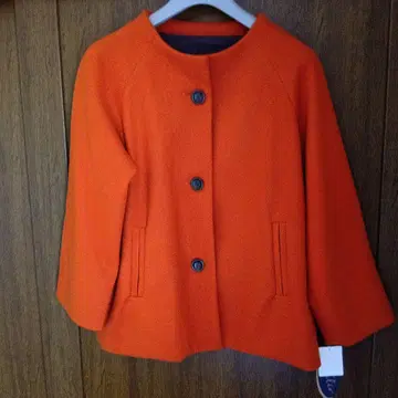 오렌지 노카라 자켓 LL 사이즈