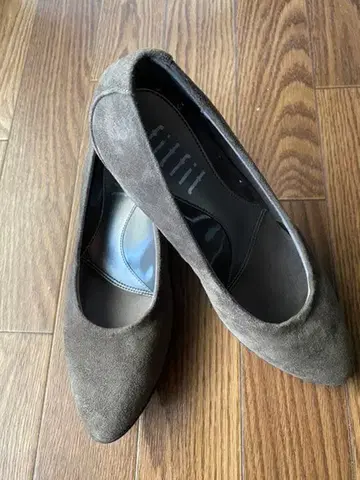 fitfit 스웨이드 스틸레토 펌프스 그레이