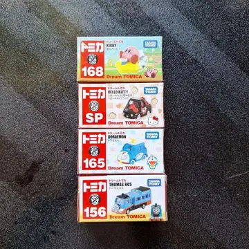 토미카 미니카 세트 커비 키티 도라에몽 토마스 버스 4개 세트