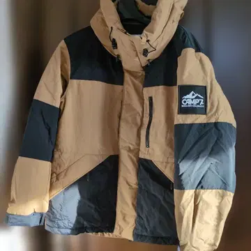 CAMP7 다운 자켓 베이지/블랙