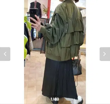 택 포함 새상품 RISLEY 2way 티어드 블루종 베스트 MA-1