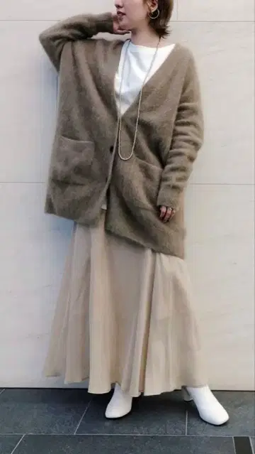 doudou 페렛 가디건 카멜