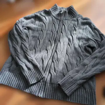 가격 인하 랄프 로렌 케이블 니트 가디건