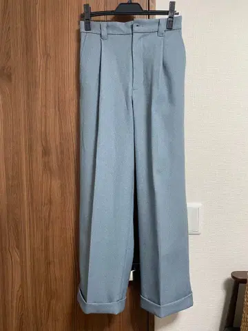 MAISON SPECIAL 라이트 블루 와이드 팬츠 M