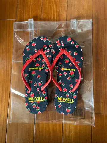 뮤베일 샌들 비치 샌들 딸기 MUVEIL