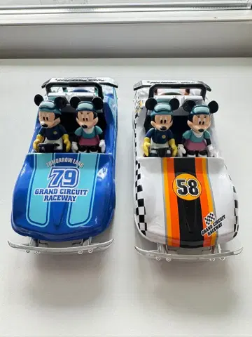 디즈니 미키&미니 그랜드 서킷 레이스웨이 비클 2대
