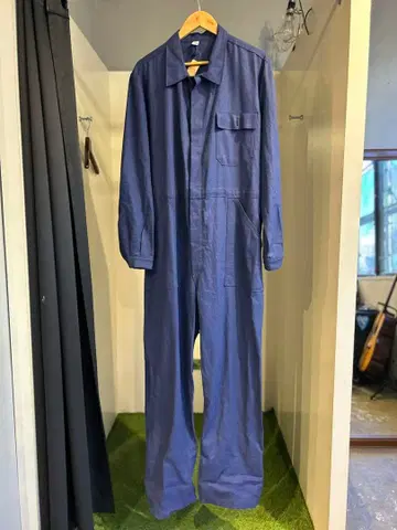 네이비 오버롤 코튼 MERK