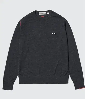 유니클로 아냐 메리노 크루넥 스웨터 그레이 L 택 포함 시착만 한 상품