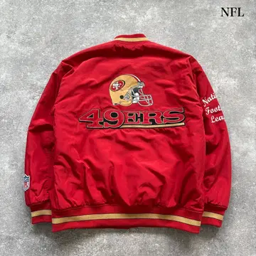 [ GU x NFL ] 샌프란시스코 포티나이너스 바시티 자켓 (L)