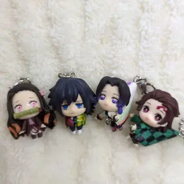 귀멸의 칼날 쥠쥠 연결 마스코트 4개 세트