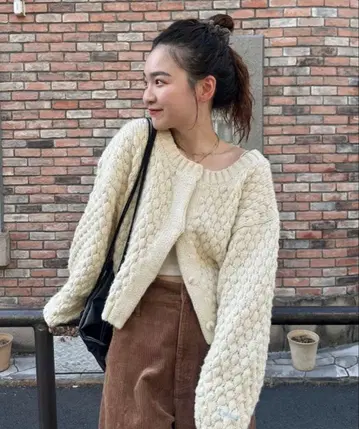 포코포코 니트 가디건