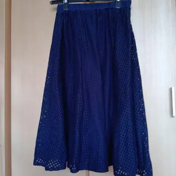 네이비 플레어 스커트