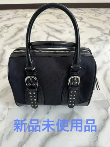 [미사용 새상품] JEANASIS 스터드 자카드 모노그램 보스턴