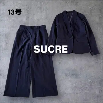 [새상품급] SUCRE 빅 사이즈 13호 자켓&와이드 팬츠 수트 셋업