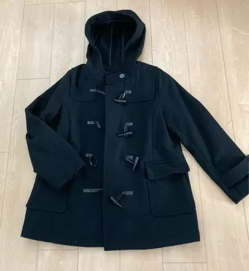 후드 부착 네이비 하프 더플 코트 LL 사이즈