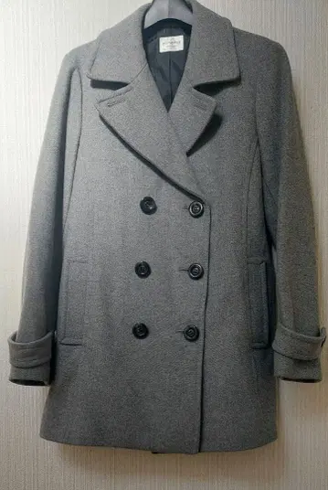 persodea 그레이 더블 브레스트 자켓 코트