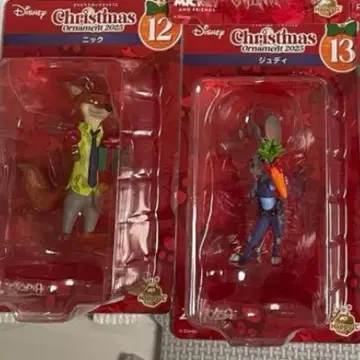 디즈니 캐릭터 크리스마스 오너먼트 닉 주디 2체 세트