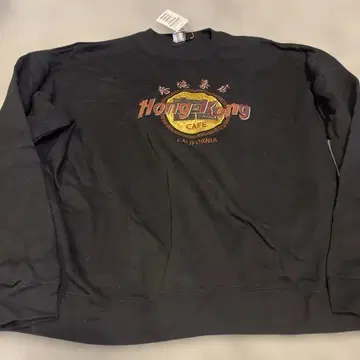 홍콩 카페 로고 자수 트레이닝복