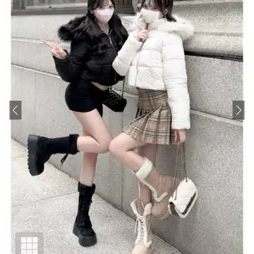 스웨이드 무스탕 레이스업 부츠 [zr1330] GRL 그레일 블랙