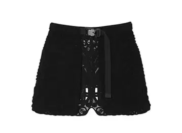 Mame Kurogouchi 코드 자수 랩스커트