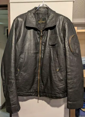 1970년대 프렌치 파이롯트 가죽 자켓 민트급 컨디션 size 54