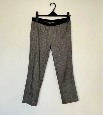 그레이 트위드풍 플레어 팬츠