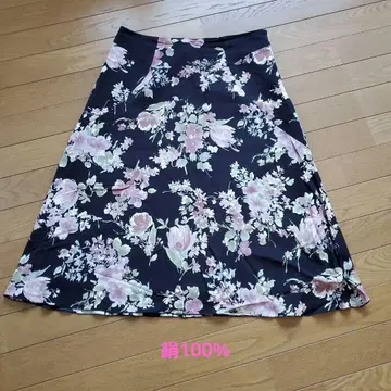 23구 플레어 스커트 꽃무늬