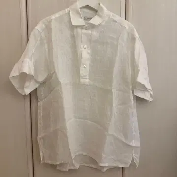 ARCODIO 화이트 린넨 반팔 셔츠