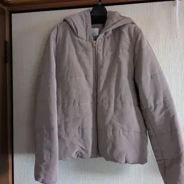 DRESKIP 후드 부착 퀼팅 자켓