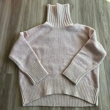 갤러리 비 파인 울 터틀넥 풀오버 핑크