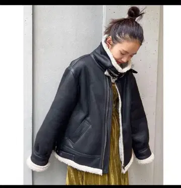 Ungrid (언그리드) 페이크 무스탕 보아 블루종 여성용 S