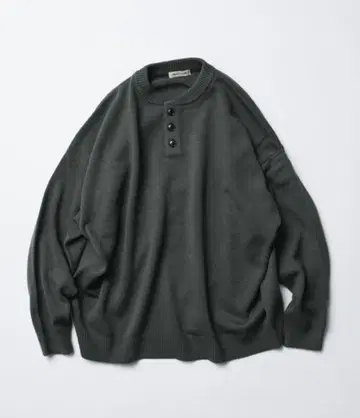 워셔블 헨리넥 니트